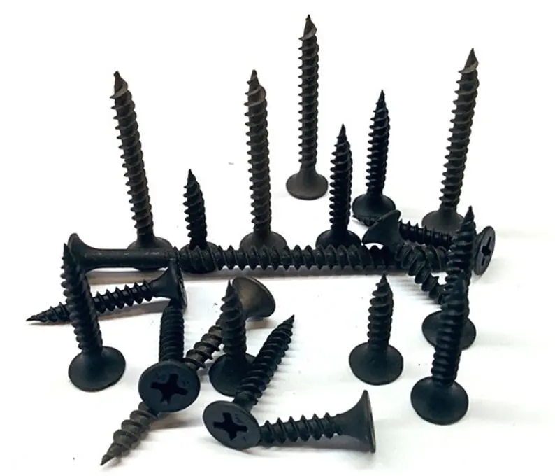 Gypsum Screw Black Coarse Thread 