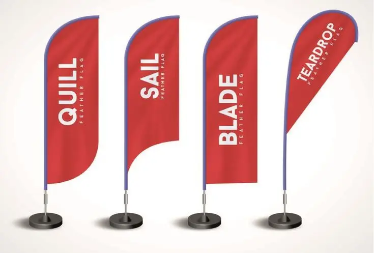 FLAG Double Side Print (Satin Cloth Double Side printing, With out Base, 162cmX94cm)