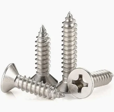 Nickel Plated Wood Screws, (NO:6, 19mm)